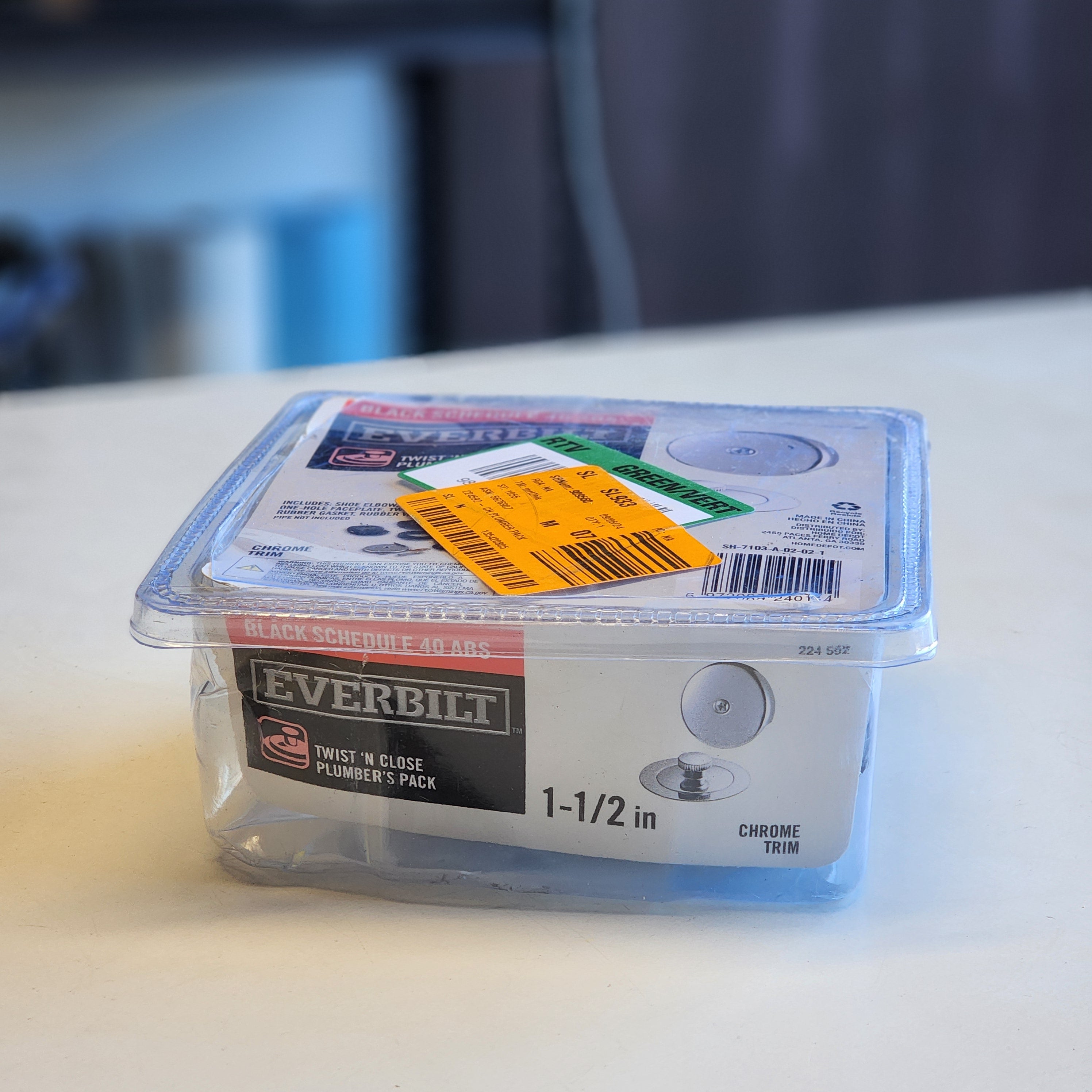 CH PLUMBER PACK DRAIN KIT BLK ABS (435CP) CH PLUMBER PACK DRAIN KIT BLK ABS (435CP)